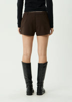 Afends Demi Recycled Low Rise Short Coffee