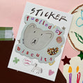 Victoria Catten Fuelled By Biscuits Bear Sticker