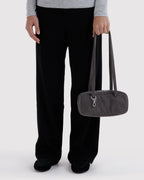Baggu Small Denim Bowler Bag Washed Black