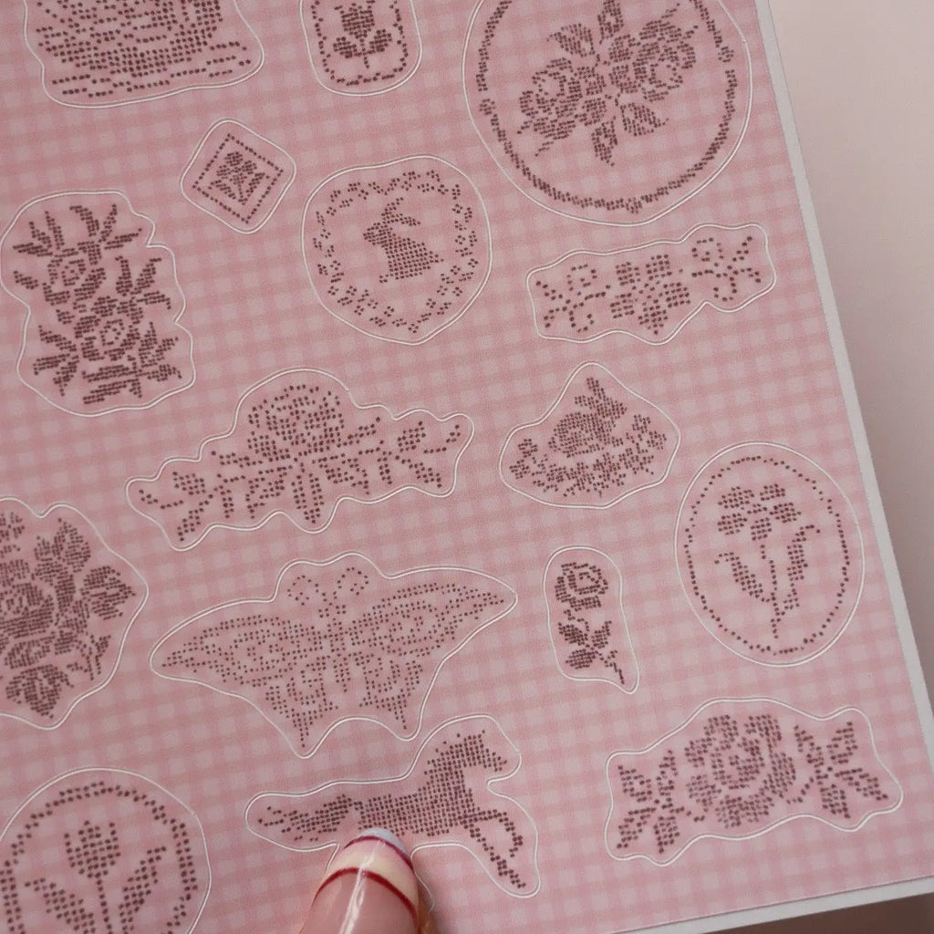 A5 STICKER SHEET EMBROIDERY | NANY CRAFT STORE