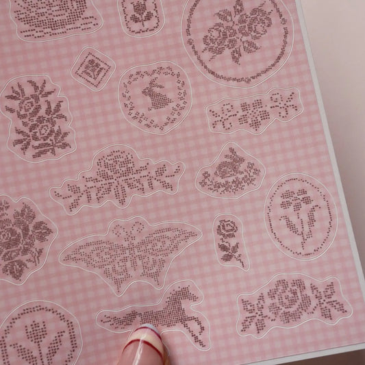 A5 STICKER SHEET EMBROIDERY | NANY CRAFT STORE