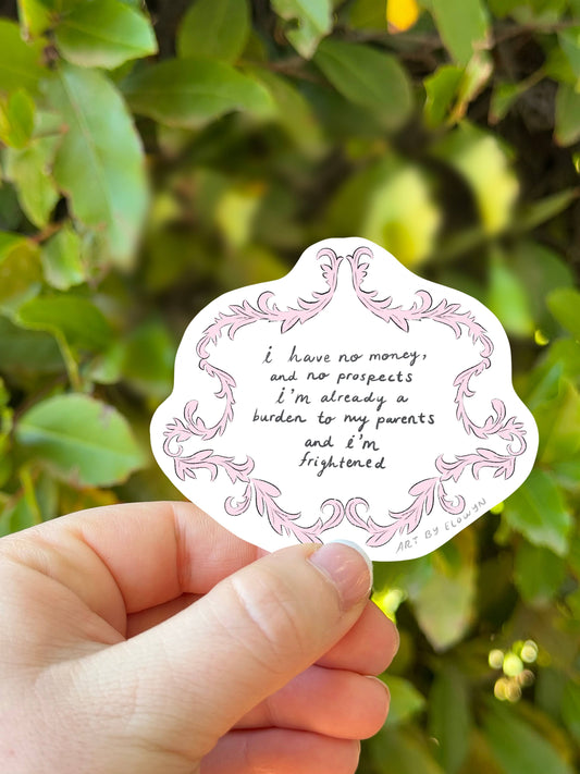 Art By Elowyn Pride and Prejudice Sticker