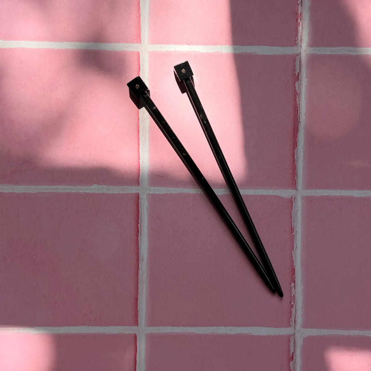 Hey Ricochet Knitting Needle Hair Stick Set Merlot