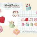 CAKE WASHI FLAKE STICKERS | SHELLFLOWER