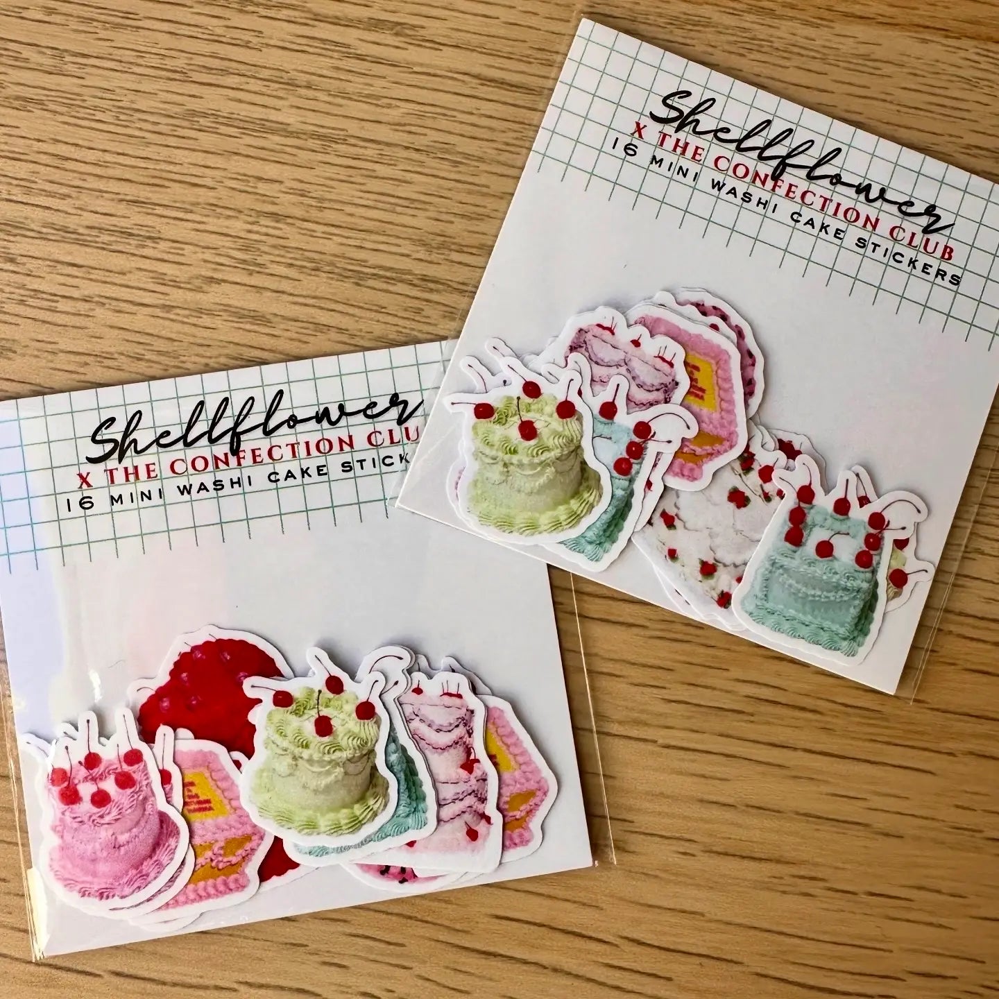 CAKE WASHI FLAKE STICKERS | SHELLFLOWER