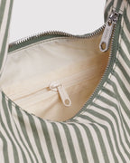 SMALL NYLON MERINGUE BAG | SAGE STRIPE