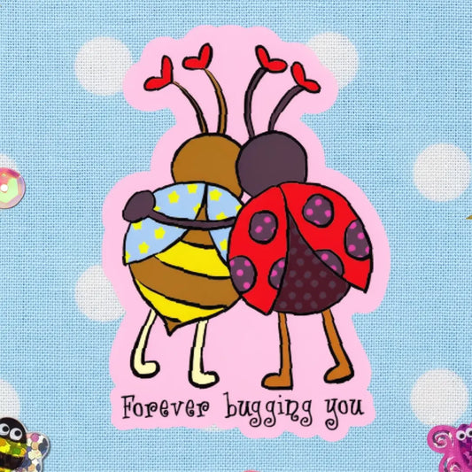 Horse Girl Bug Vinyl Sticker
