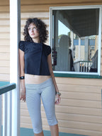 Obelia's Baby Button Top Black