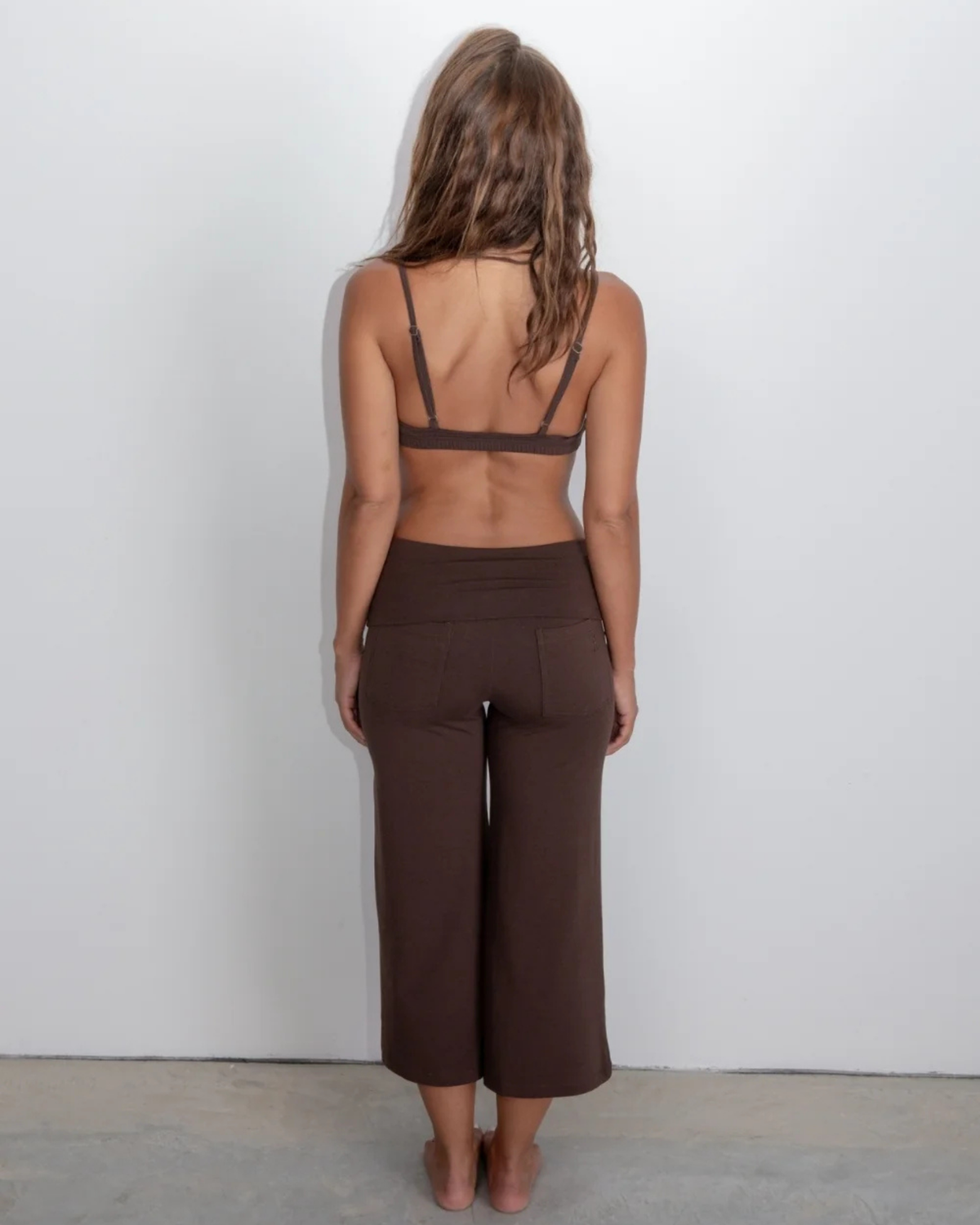Pinky & Kamal Yin Flare 7'8 Length Dark Brown