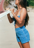 SNAP FRONT BOARDSHORT | ELECTRIC BLUE