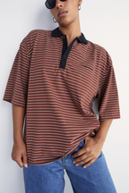 POLO T-SHIRT | BROWN