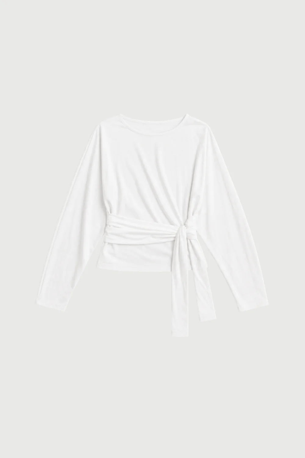WAIST WRAP LONG SLEEVE | WHITE