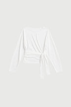 WAIST WRAP LONG SLEEVE | WHITE