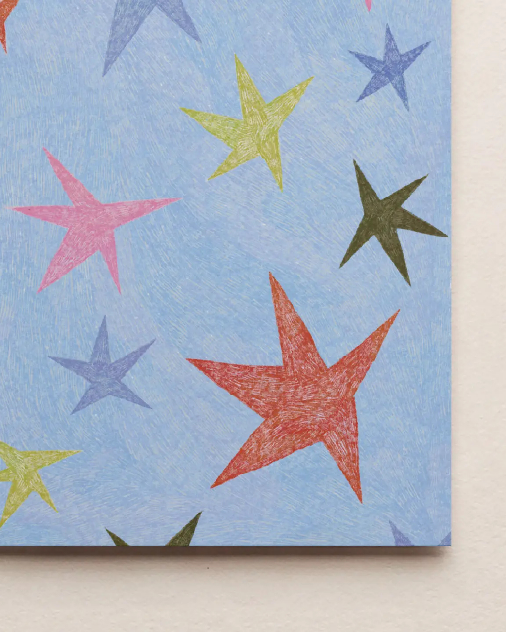 Molly Stredwick A6 Greeting Card Illustrated Stars Blank Greeting Card