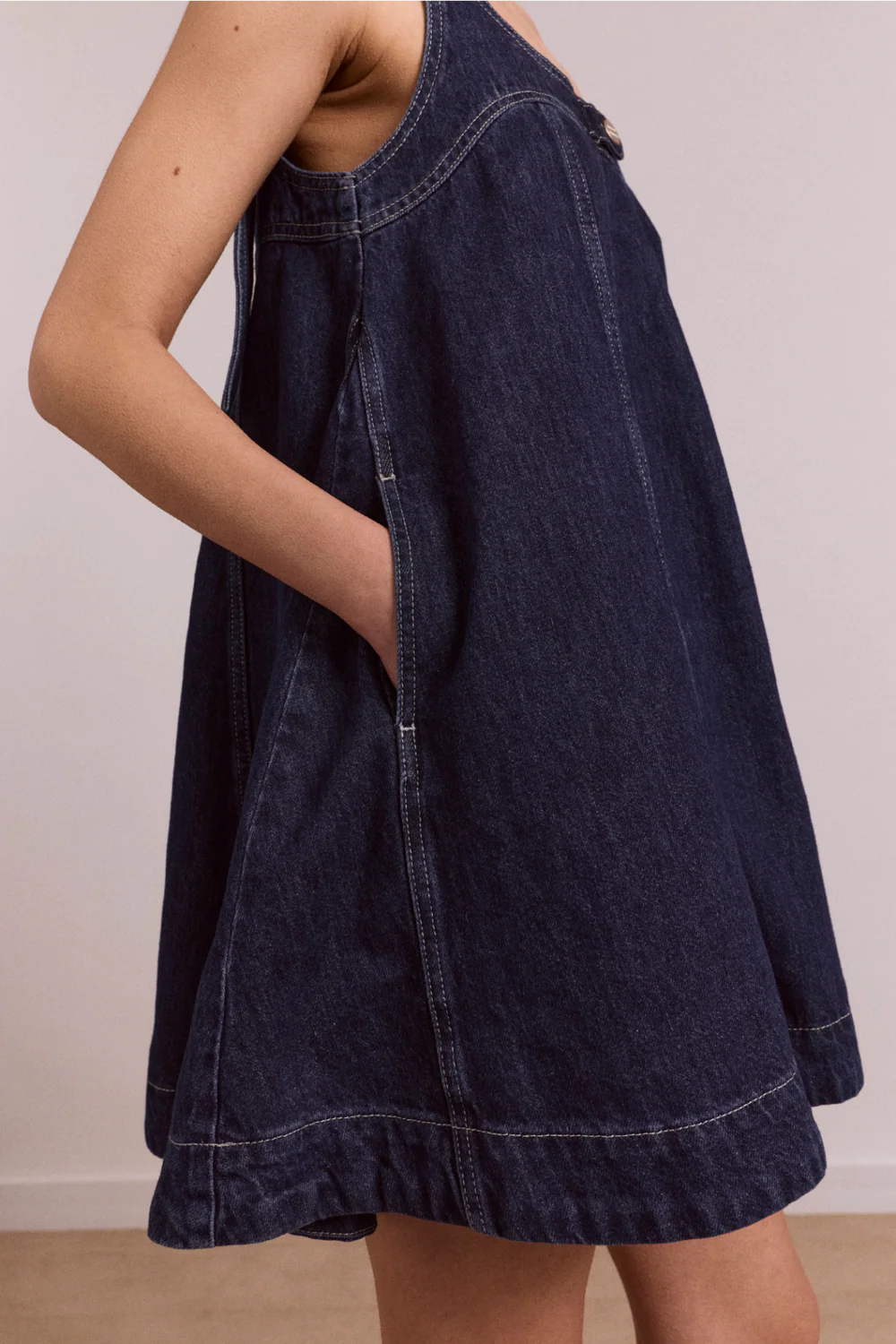 IMMY MINI DRESS | DARK WASH