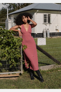 Afends Tully Seersucker Maxi Dress