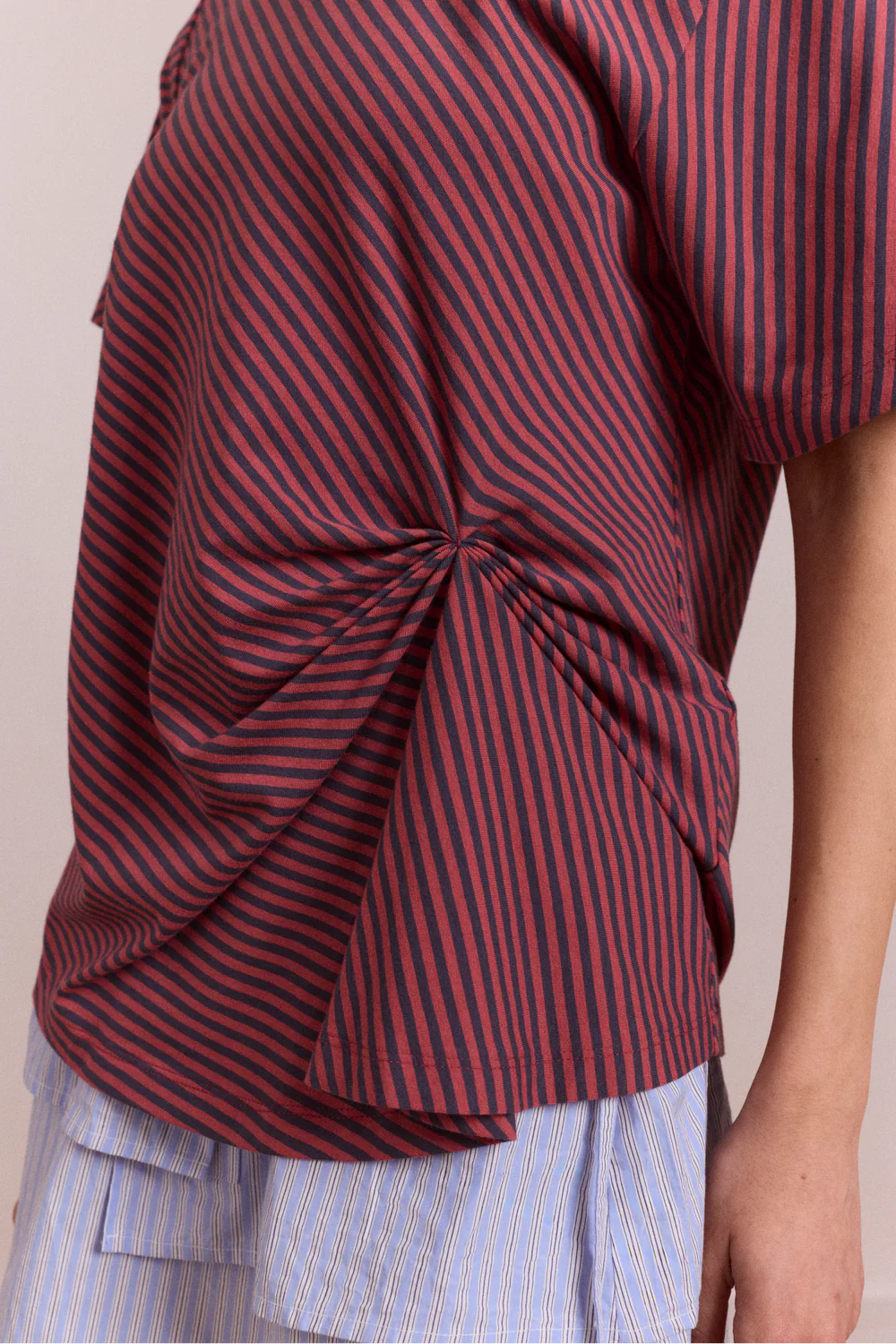 REECE TEE | RED STRIPE