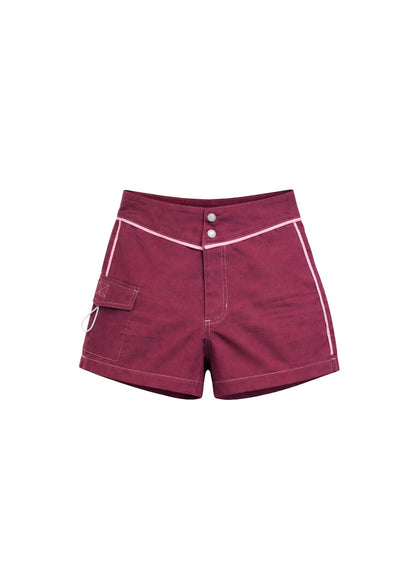 Nordies Boardies Snap Front Boardshort Burgundy 1