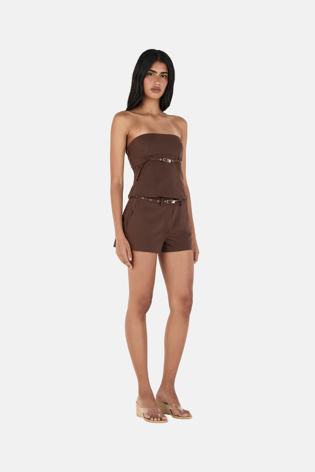 Ownley Katie Corset Top Chocolate