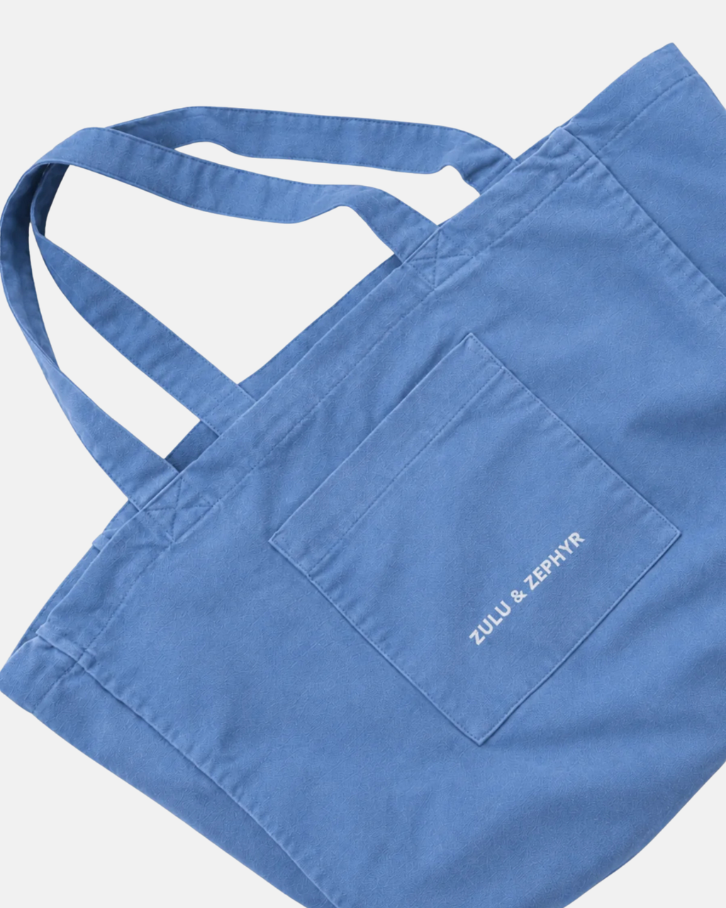Zulu & Zephyr Cotton Canvas Tote Bag Denim