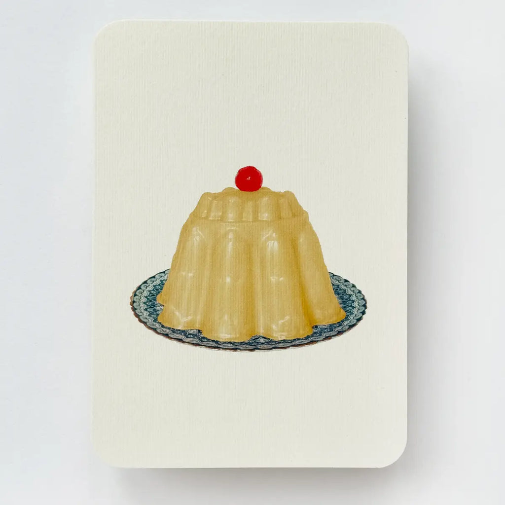 Canonbury Press Custard Cream Blancmange Greeting Card