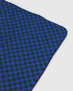 PUFFY PICNIC BLANKET |  IRIS GREEN CHECK