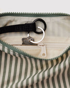 BAGGU SMALL NYLON CRESCENT BAG | SAGE STRIPE
