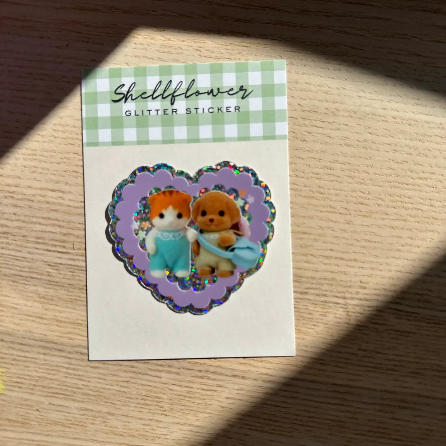 BEST FRIENDS GLITTER VINYL STICKER