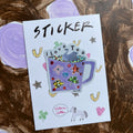 Victoria Catten I Love Tea Swan Sticker