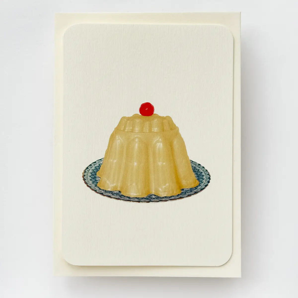 Canonbury Press Custard Cream Blancmange Greeting Card