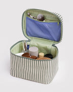 BAGGU LARGE COSMETIC CASE | SAGE STRIPE