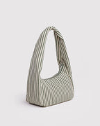 SMALL NYLON MERINGUE BAG | SAGE STRIPE