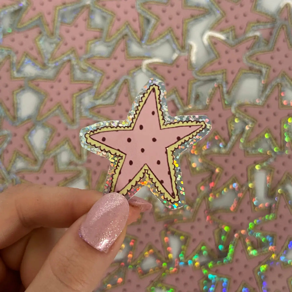 POLKA DOT STAR STICKER | NANY CRAFT SHOP