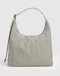 BAGGU NYLON SHOULDER BAG | SAGE STRIPE