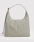 BAGGU NYLON SHOULDER BAG | SAGE STRIPE