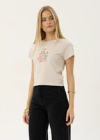 Afends Subliminal Baby Tee Moonbean