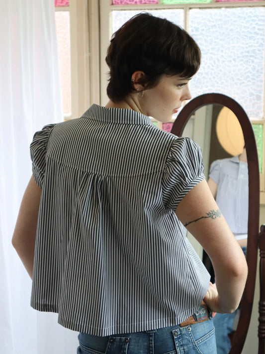 BABY BUTTON TOP | STRIPE