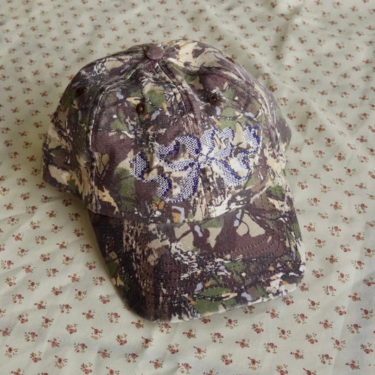 Rodeo Embroidery Bow Camo Embroidered Cap 2