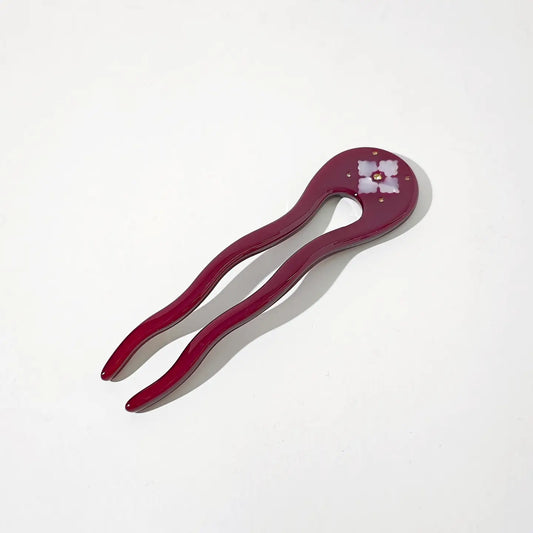 Hey Ricochet Illuminated French Pin Burgundy