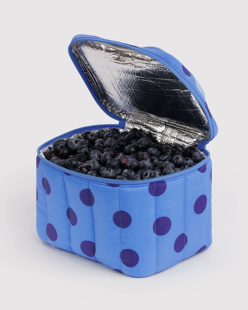 Baggu Puffy Lunch Bag Blue Polka Dot