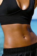 Zulu & Zephyr Crop Top Black Tonal