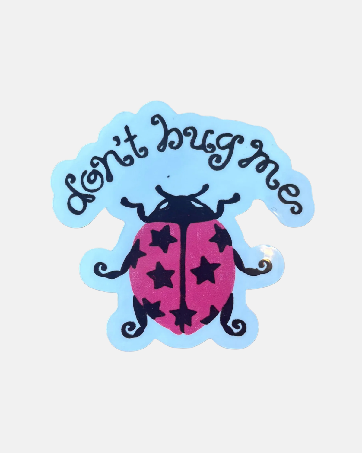 Kira Cyan Bug Off Sticker