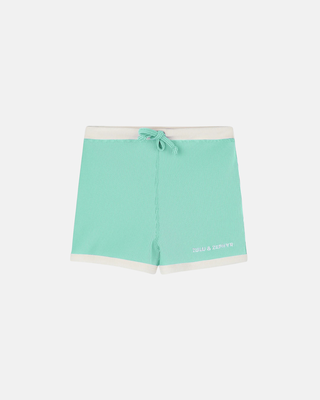 Zulu & Zephyr Mini Stripe Surf Short Aqua