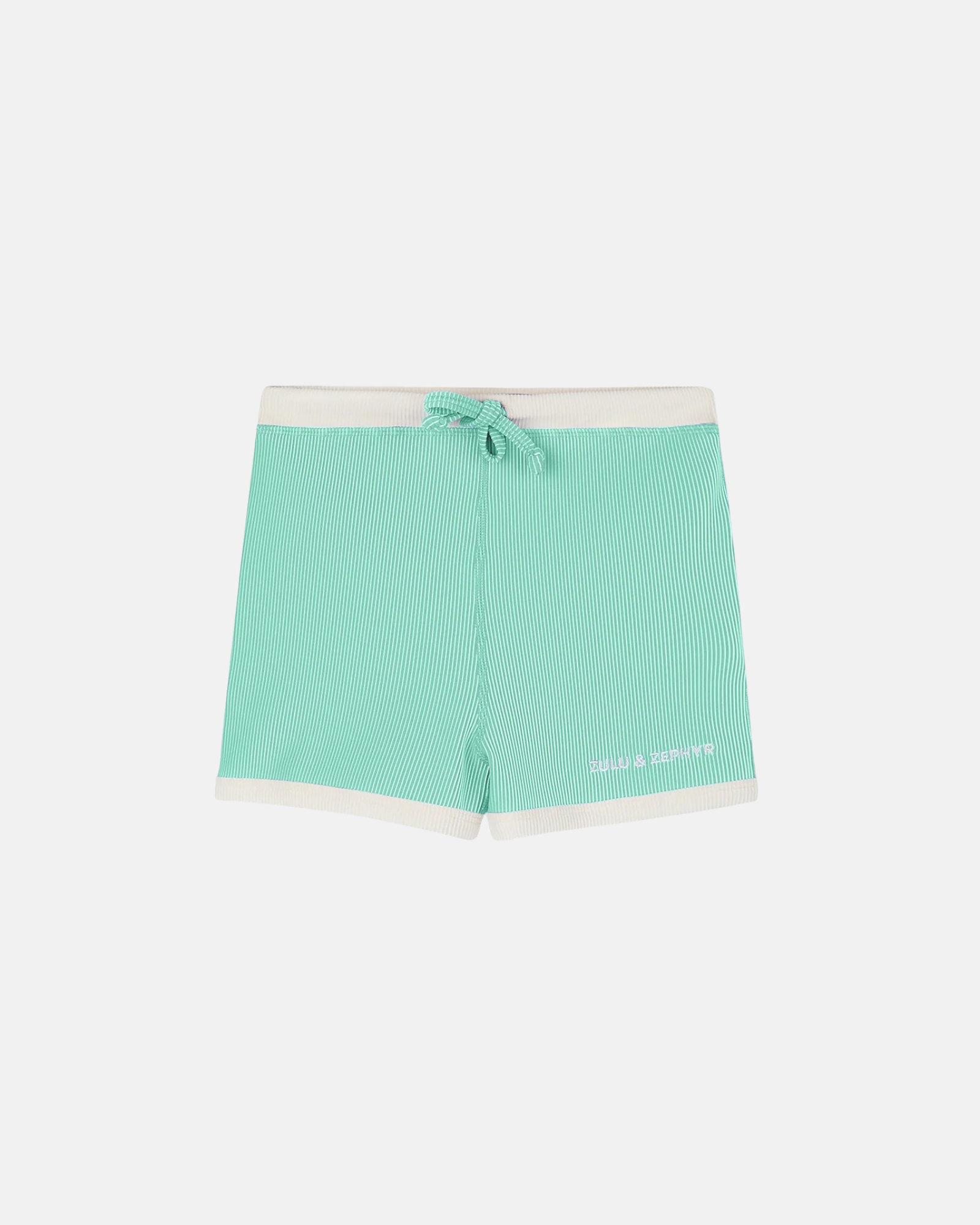 Zulu & Zephyr Mini Stripe Surf Short Aqua