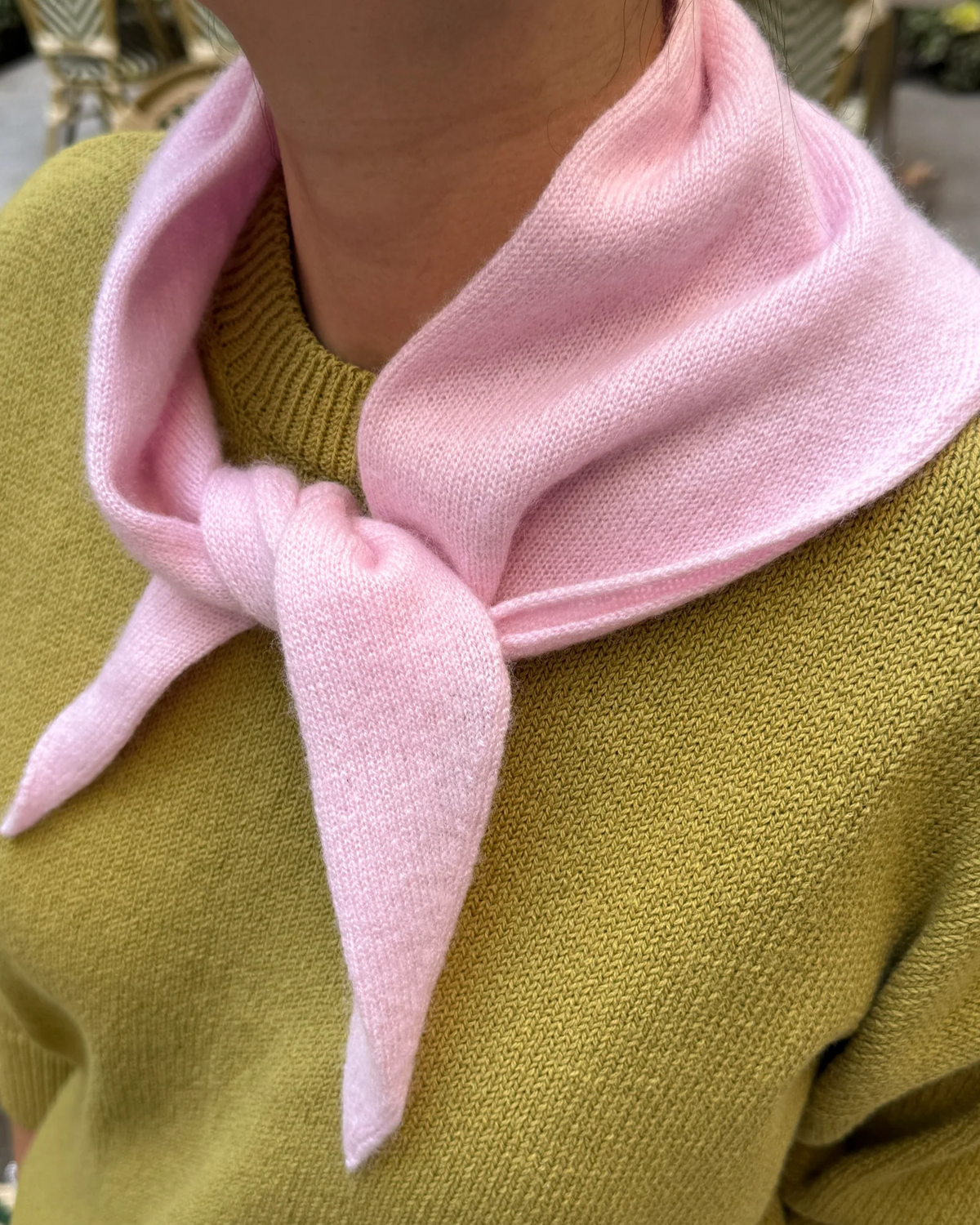Le Bon Shoppe Cashmere Bandana Baby Pink