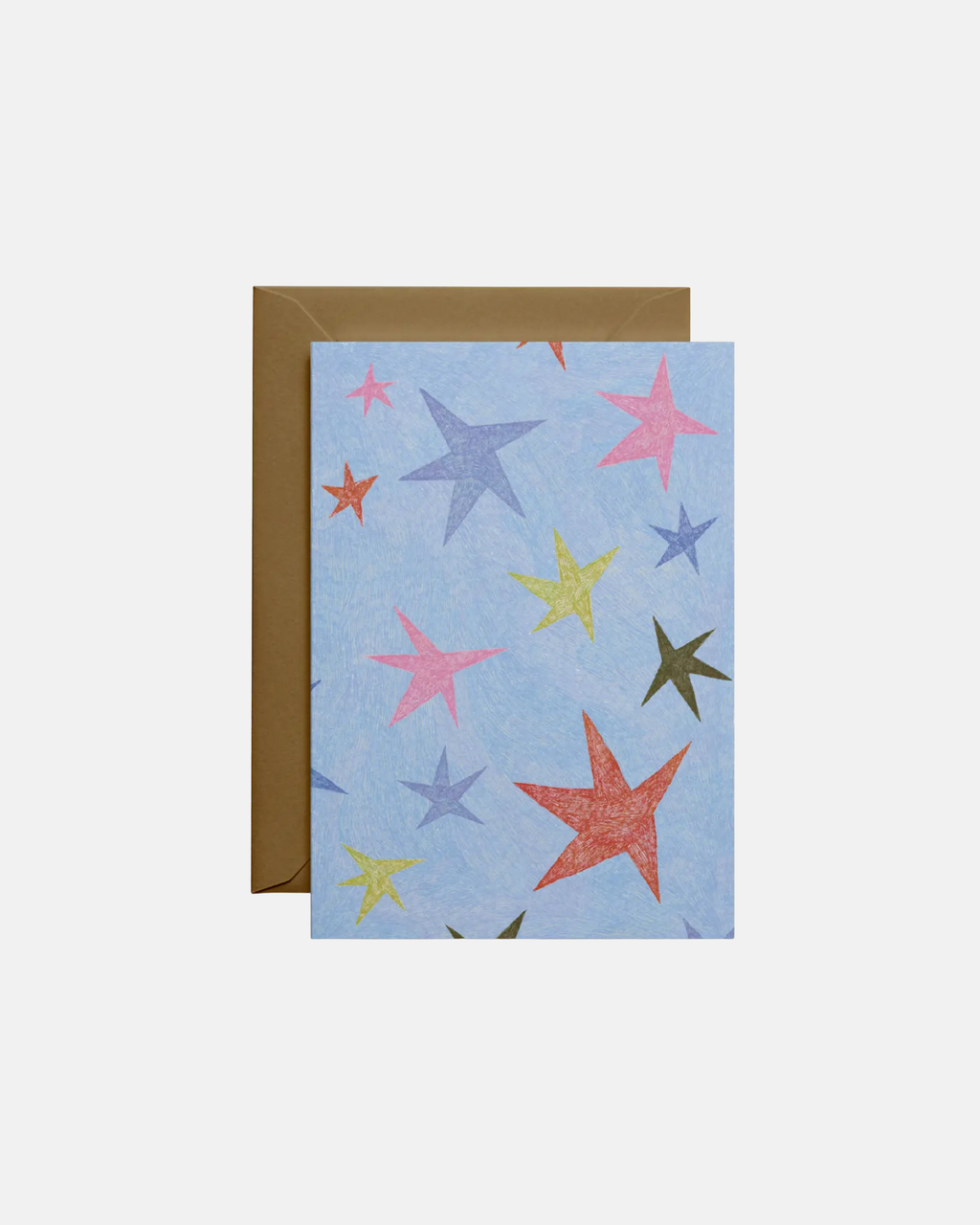 Molly Stredwick A6 Greeting Card Illustrated Stars Blank Greeting Card