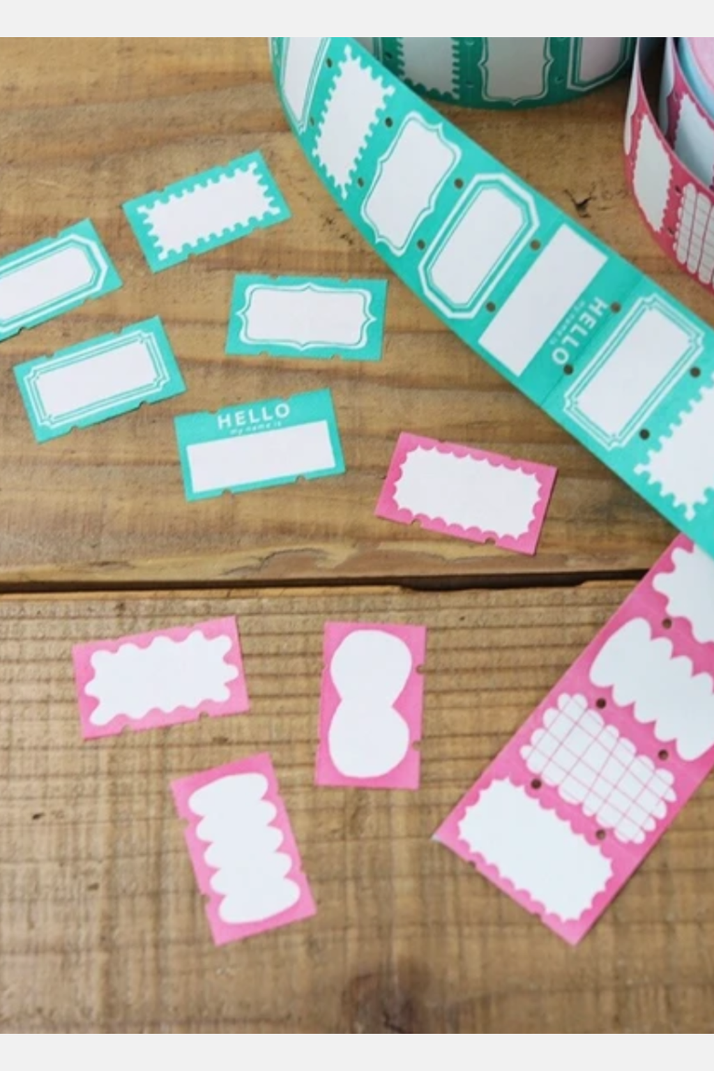 Teal Frame Sticker Roll