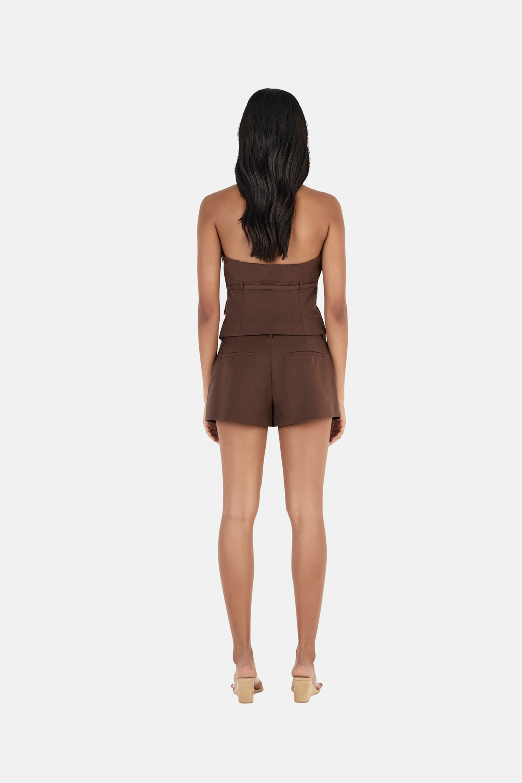 Ownley Katie Corset Top Chocolate