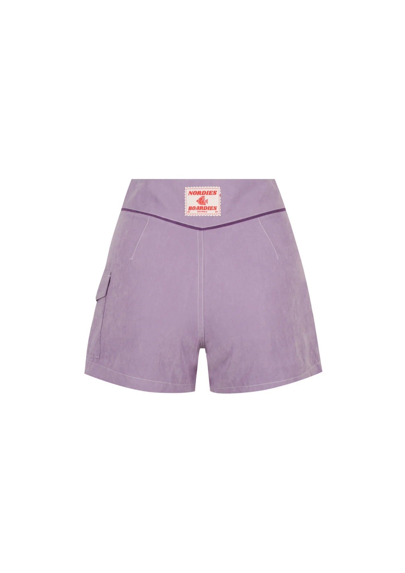 SNAP FRONT BOARDSHORT | LAVENDER