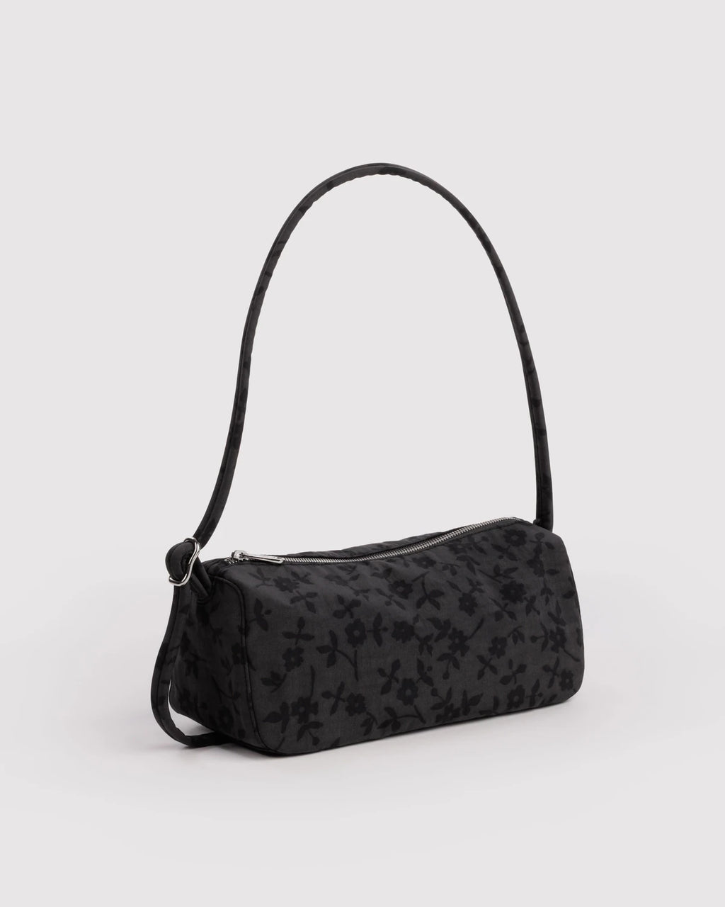 Baggu Nylon Loaf Bag Charcoal Ditsy Floral
